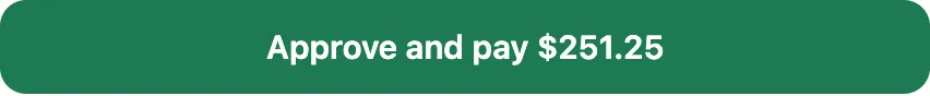Approving an open finding later: the button shows only what that adds
